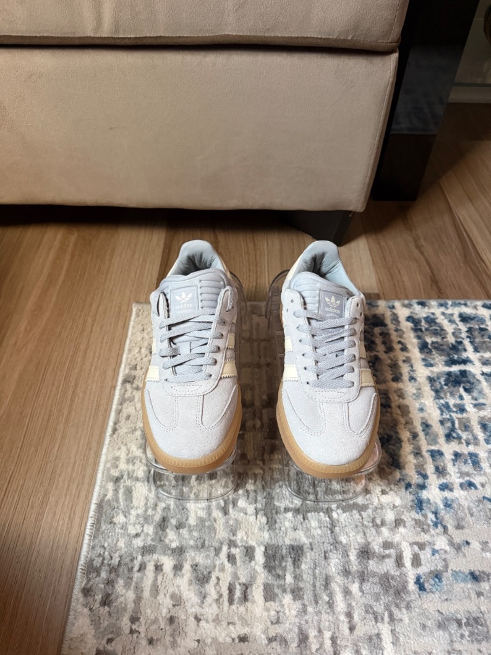 Adidas Samba XLG - Light Blue White Grey - Picture 2 of 6